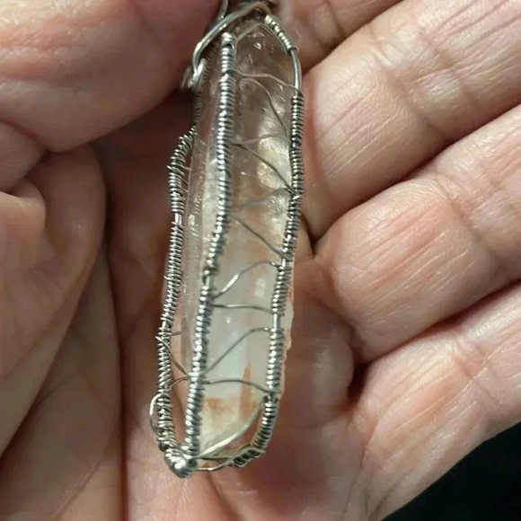 Raw quartz crystal wire wrapped - Picture 4 of 5